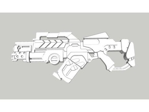 morat combi rifle light flamethrower corvus belli infinity game 3d print model - Mito3D
