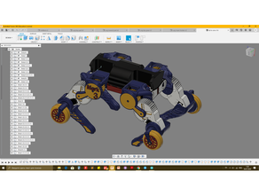 marchio 3 robot 4 gamba 3d print model - Mito3D