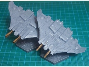 aeronautica imperialis tiger shark ax-1-0 conversion kit imp epic40k tau 3d print model - Mito3D
