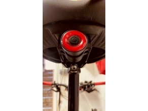 asiento adaptador xlite 100 luz trasera bicicleta ligero montar tija sillín 3d print model - Mito3D