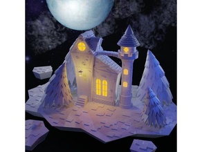 night castle castl customized miniature model moon toy 3d print model - Mito3D