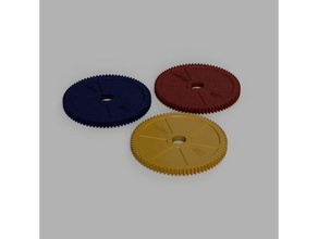 mini lathe 80 tooth change gear abs gears minilathe petg polycarbonate 3d print model - Mito3D