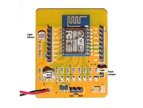 esp8266 ai-thinker yellow dev slim cover lid box ai thinker development 3d print model - Mito3D
