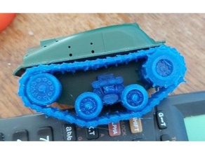 war toon sherman t80e5 tank tracks 3d print model - Mito3D