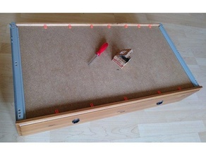 ausgeleiterten schubladenboden worn drawer plate furniture mbel reparatur schublade 3d print model - Mito3D
