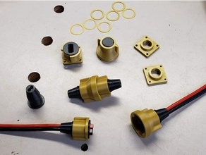 su geçirmez konutlar Anderson güç direği konektörler 3d print model - Mito3D