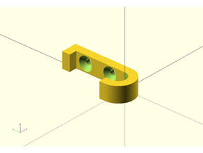 parametric hook 3d print model - Mito3D