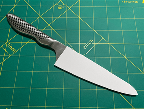 global gs 89 5 chef 39 s faca bainha suporte 3d print model - Mito3D