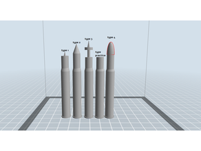 léopard 2a6 rc 1 16 munition munitions 110 116 ammonition lj12a3 motifs voiture marteau guerre 3d print model - Mito3D