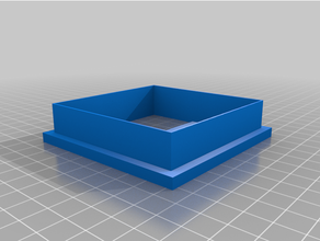 3x3 inch square cookie cutter supports 3d print model - Mito3D