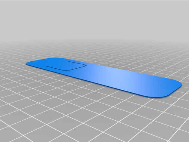 bookmark template 3D print model - Mito3D