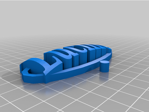 lucille keychain tag 3d print model - Mito3D