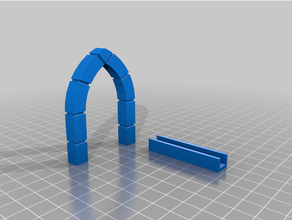 true tiles compatible clip archway 3d print model - Mito3D