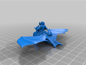dragonborn spellsword aerial cavalry dungeons dragons 3d print model - Mito3D