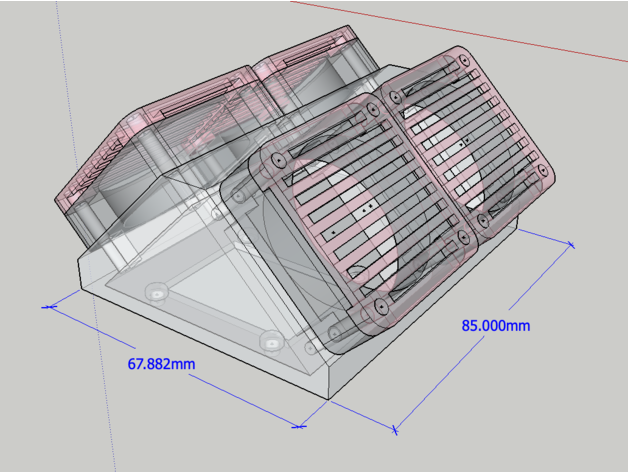 ventilateurs 40mm ventilateur 3D print model - Mito3D