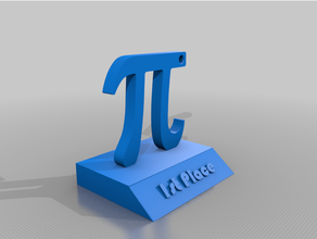 pi trofeo 1st sitio matemáticas 3d print model - Mito3D