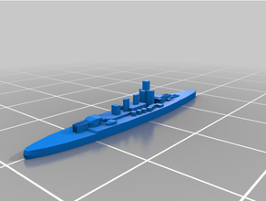 littorio classe corazzata 16000 Italia regina marina wargaming navi guerra ww2 3d print model - Mito3D