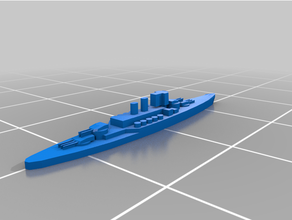 andrea doria class battleship 16000 historical italy star wars warship ww2 3d print model - Mito3D