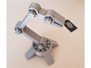Facile jouet robot bras 5dof 6dof composé planétaire équipement boîte vitesses 3d print model - Mito3D