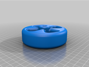 rubbermaid garbage compatible wheel 3d print model - Mito3D