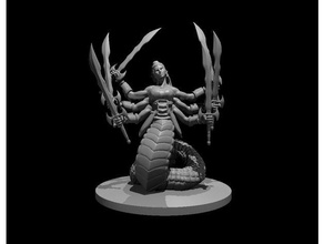 Marilith Atualizada demônio 3d print model - Mito3D
