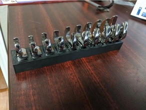 métrica pé galinha chave inglesa suporte 10 peça 3d print model - Mito3D