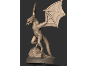 dragon dragons dungeons heroic scale tabletop 3d print model - Mito3D