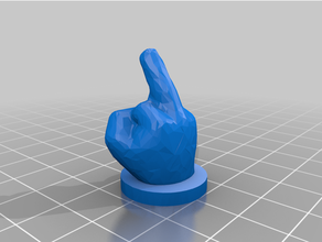 ender 3 extruder knob middle finger 3d print model - Mito3D