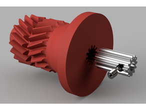 spur gear motor input tarmo4 3d print model - Mito3D