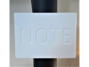 wali note clip 3d print model - Mito3D