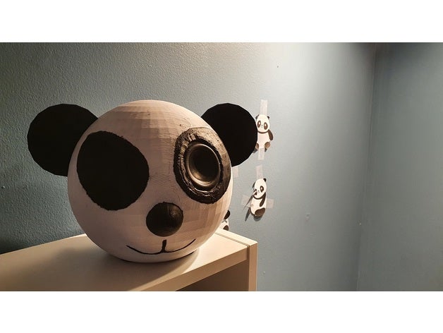 panda Altavoces pc 3D print model - Mito3D