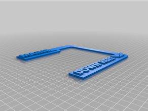 derry maine yüzer lisans tabak çerçeve yeniden düzenleme 3d print model - Mito3D