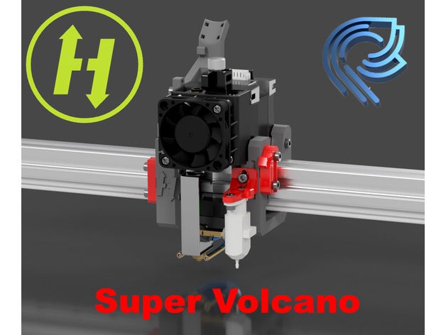 hevort hemera mount print head berd-air bltouch corexy e3d e3dhemera fast linear rail mgn12 rails supervolcano 3D print model - Mito3D