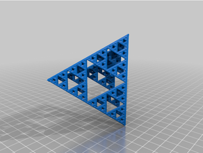 5 level sierpinski triangular pyramid 3d fractal art mandelbulb sierpinskipyramide triangle 3d print model - Mito3D