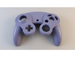 gamecube controller plate 3d print model - Mito3D