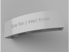 Rohr Mauer Dicke messen anpassbar industriell Messung Werkzeug pvc 3d print model - Mito3D