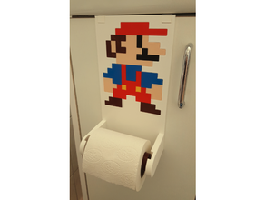 super mario toiletpaper holder paperholder toiletpaperholder 3d print model - Mito3D