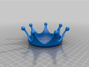 tasse couronne openscad 3d print model - Mito3D