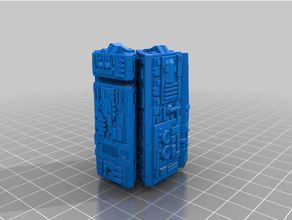 improved centre modules require gluing 2001 space odyssey 3d print model - Mito3D