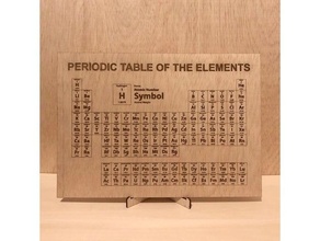 périodique table éléments 3d print model - Mito3D