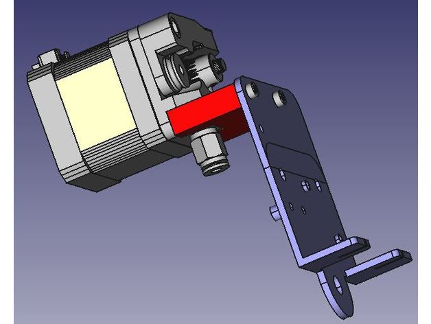 hero gen 5 selector simple extruder spacer generic dd plate herome gen5 3D print model - Mito3D