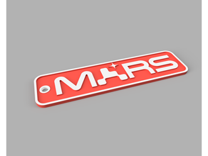 Mars 2020 logo porte clés mars2020 3d print model - Mito3D