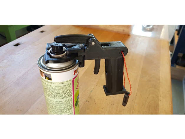 vaporisateur peindre manipuler poignée déclencheur spr hdosen griff bobine titulaire soutien aérosol pistolet spraymaster peinture 3D print model - Mito3D