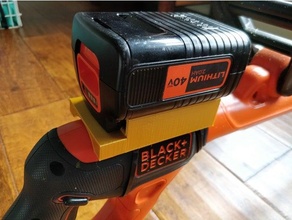 black+decker 40v battery holder 3d print model - Mito3D