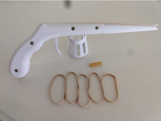 Gummi Band 6 Schütze Gewehr 3D print model - Mito3D