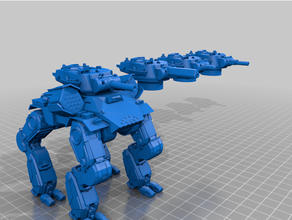 Goliat 10mm 6mm fighttech mech mecha robot 3d print model - Mito3D
