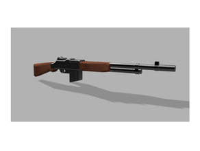 playmobil compatible browning m1918 automatic rifle american britain german gun usa war ww1 ww2 3d print model - Mito3D