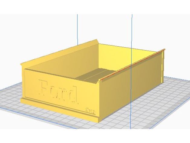 1 10 32 Ford abholen Bett 3D print model - Mito3D