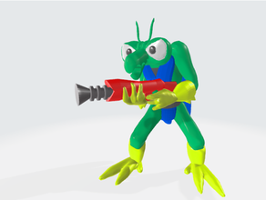 Zorak extraterrestre dibujos animados personaje espacio fantasma 3d print model - Mito3D