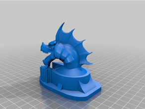 Drachen Dampf Umlenker 3d print model - Mito3D